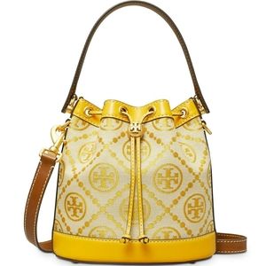 Tory Burch T Monogram Jacquard Bucket Bag